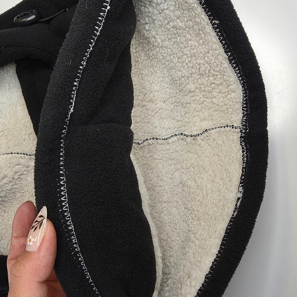 Black Fleece Ski Face Mask with Lining Size XS Unisiex - Picture 10 of 10